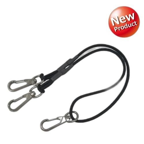 Dây Đeo An Toàn Chống Rơi Dụng Cụ Loại móc đôi 3kg FUJIYA FSC-3SW-BK Dây Đeo An Toàn Chống Rơi Dụng Cụ Loại móc đôi 3kg FUJIYA FSC-3SW-BK