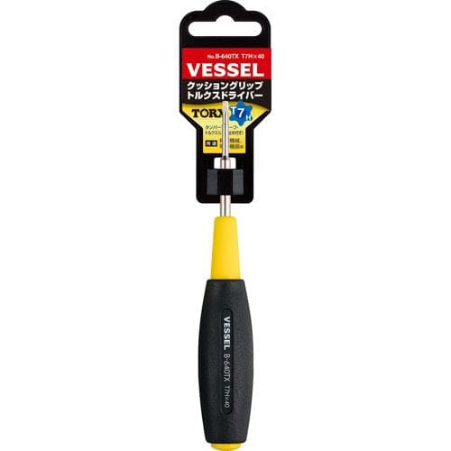 Tua vít Torx tay cầm đệm VESSEL No.B-640TX (T7H x 40) 123563 Tua vít Torx tay cầm đệm VESSEL No.B-640TX (T7H x 40) 123563