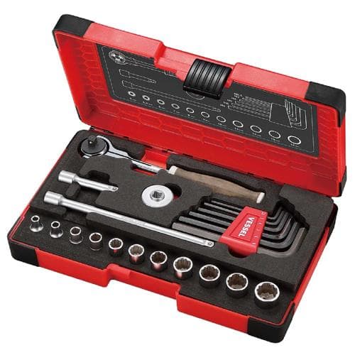 Bộ lục giác đầu tuýp xoay bằng gỗ composite VESSEL No.HRW2004M-SW (1/4″ vuông)162102 Bộ lục giác đầu tuýp xoay bằng gỗ composite VESSEL No.HRW2004M-SW (1/4″ vuông)162102