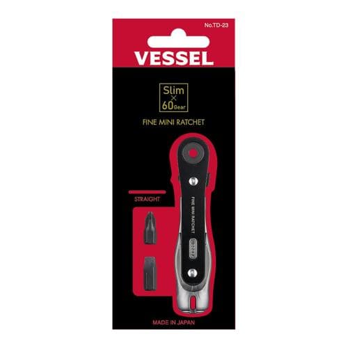 Tua vít bánh cóc mini dạng thẳng VESSEL No.TD-23 251426 Tua vít bánh cóc mini dạng thẳng VESSEL No.TD-23 251426