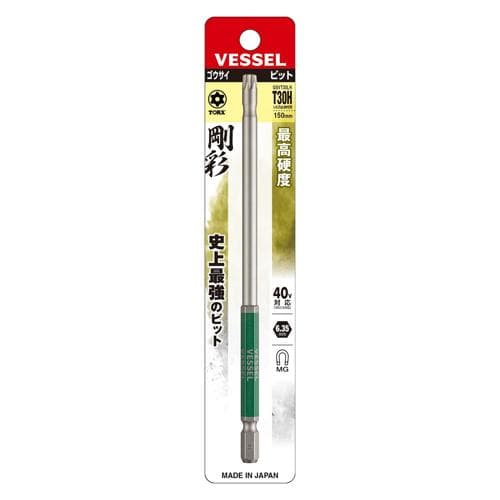 Mũi khoan VESSEL TORX GO-SAI một đầu (loại dài) GSVT30LH (T30H x 150) 485620 Mũi khoan VESSEL TORX GO-SAI một đầu (loại dài) GSVT30LH (T30H x 150) 485620